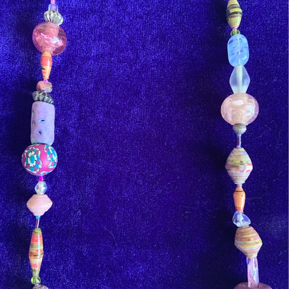 World Tribe Artisan Pottery Necklace - Picture 3 of 4